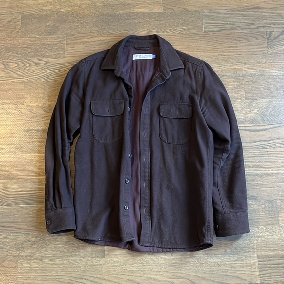 Peter Manning Shirt Jacket in Brown Size 2 - Picture 1 of 3